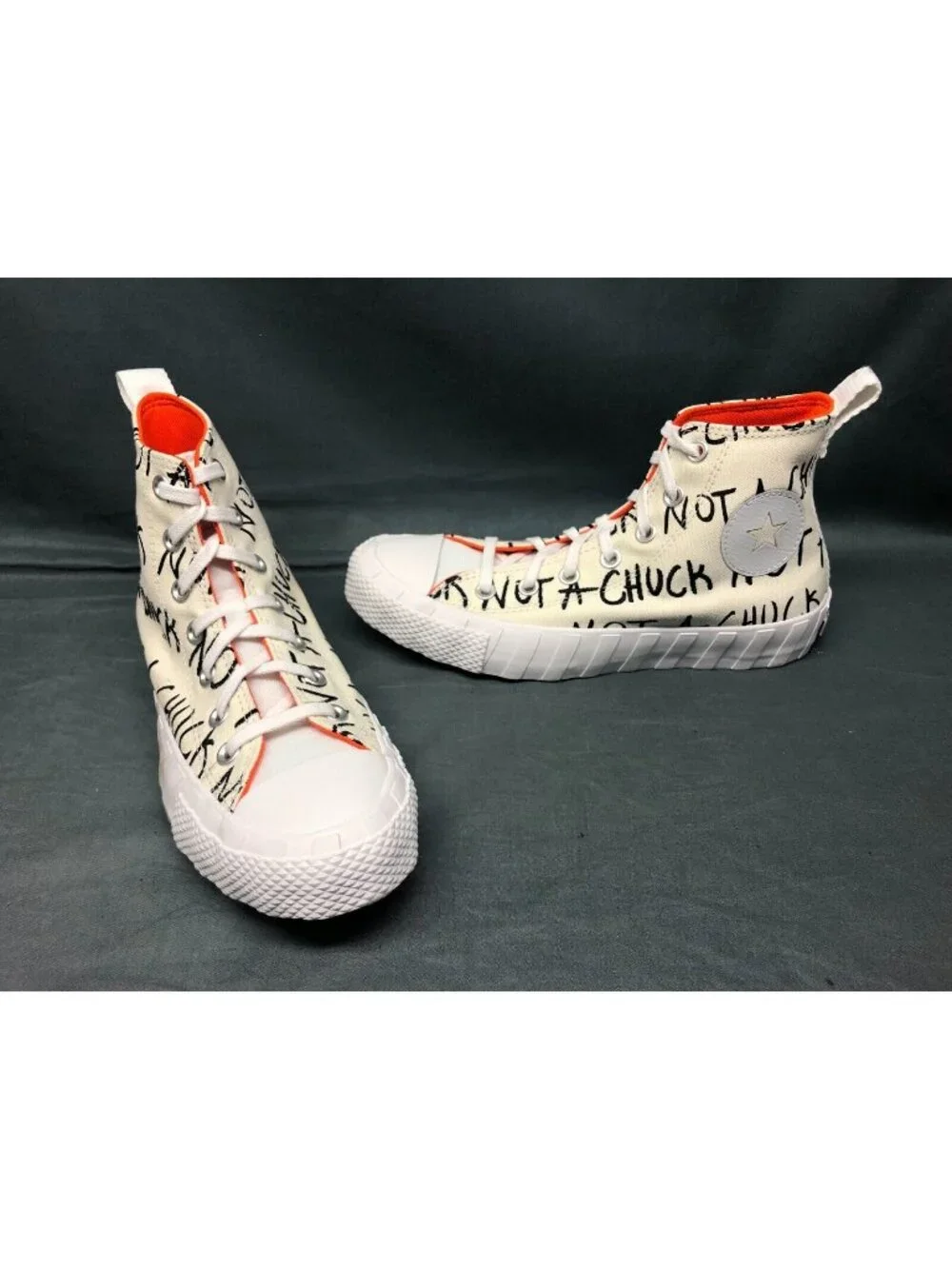 Converse Botoddler Not A Chuck 70 Hi Sneakers UNT1TL3D White Size 7 New No Box!!